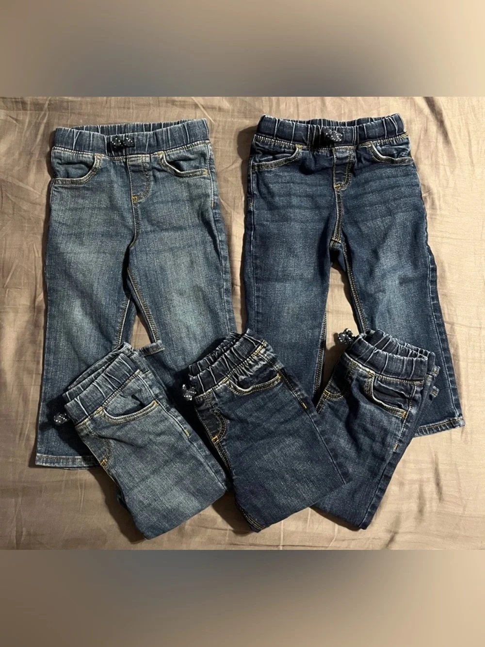 Jumping Beans pull on boys blue jeans, size 2T